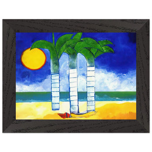 Aldemir Martins Paisagem Naive Art Primitivism Wood Framed Print