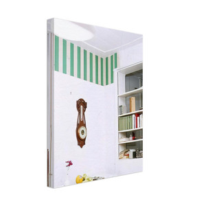 Daniel Buren  Papiers colles blanc et vert  1969 Canvas