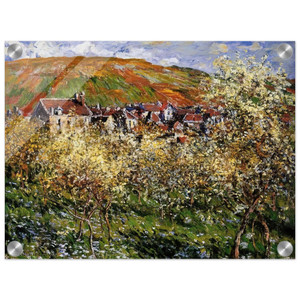 claude monet  Plum Trees in Blossom at Vetheuil Acrylic Print