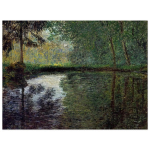 claude monet  The Pond at Montgeron 2 Aluminum Print