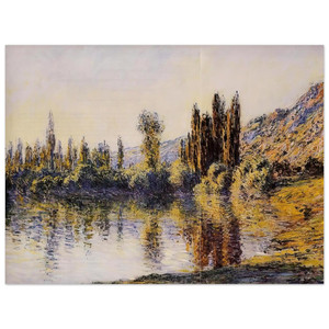 claude monet  The Seine at Vetheuil Aluminum Print