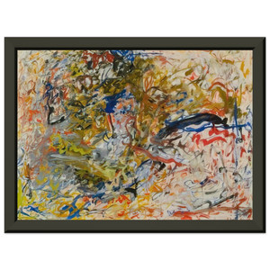 Milton Resnick  UNTITLED 1960 N2 Premium Metal Framed Art Print / Poster