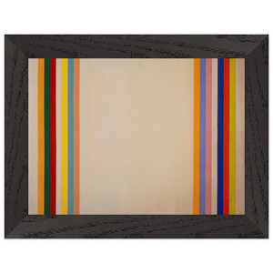 Gene Davis  Homage to Matisse  1960 Premium Wooden Framed Art Print / Poster