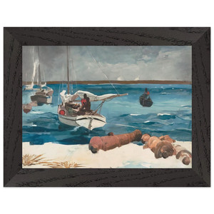 Winslow Homer  NASSAU 1899 Premium Wooden Framed Art Print / Poster