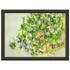 Paul Cezanne  Foliage Premium Metal Framed Art Print / Poster