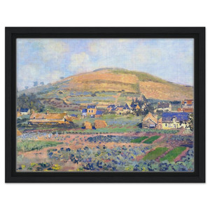 claude monet  The Mount Riboudet in Rouen at Spring Framed Canvas