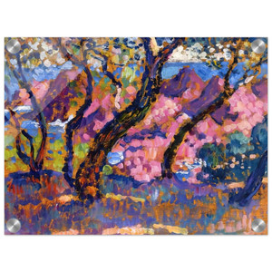 Theo van Rysselberghe  IN THE SHADE OF THE PINES STUDY 1905 Acrylic Print