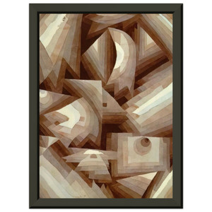 Paul Klee  CRYSTAL 1921 Premium Metal Framed Art Print / Poster