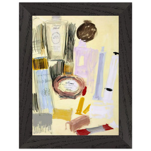 Andy Warhol  Untitled  Beauty Products  Premium Wooden Framed Art Print / Poster