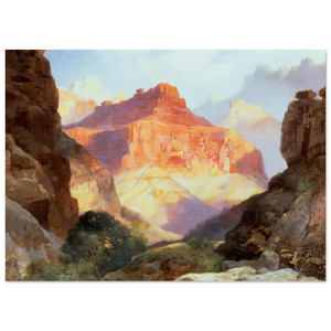 Thomas Moran  Under the Red Wall Fine Art Poster / Art Print