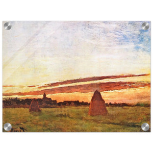 claude monet  Haystacks at Chailly Acrylic Print