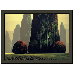 Eyvind Earle  Autumn Eucalyptus Premium Metal Framed Art Print / Poster