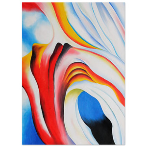 Georgia OKeeffe  Music Pink and Blue Fine Art Poster / Art Print