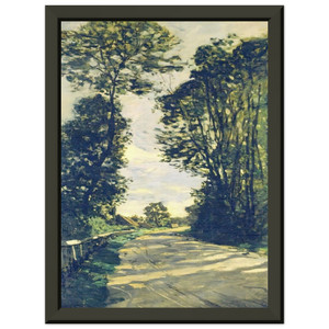 Monet: Road to SaintSimeon Farm Premium Metal Framed Art Print / Poster