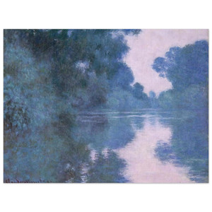 claude monet  Morning on the Seine near Giverny 02 Aluminum Print