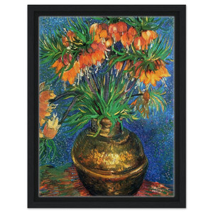 Vincent van Gogh  Fritillaries in a Copper Vase Framed Canvas