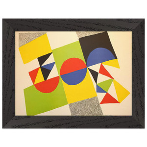 Sonia Delaunay  RHYTHM COLOUR 1 Premium Wooden Framed Art Print / Poster