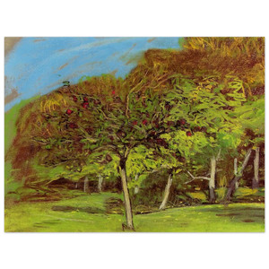 claude monet  Fruit Trees Aluminum Print
