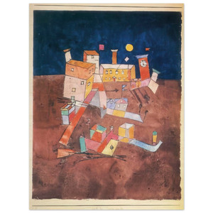Paul Klee  PART OF G 1927 Wood Print
