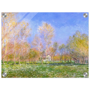 claude monet  Springtime in Giverny Acrylic Print