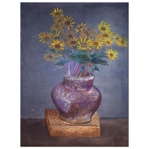 Morris Graves Homemade Sand Dune Daisies Painting Aluminum Print 1982