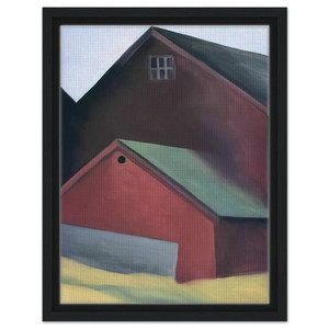 Georgia OKeeffe  Ends Of Barns Framed Canvas