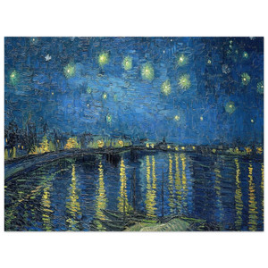 Vincent van Gogh  Starry Night Over the Rhone Aluminum Print