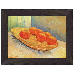 Vincent van Gogh Still Life with Basket and Six Oranges Framed Art Print