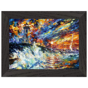 Leonid Afremov  Leonid Afremov N33 Premium Wooden Framed Art Print / Poster