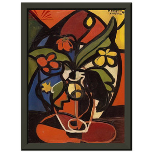 Aldemir Martins  Vase of Flowers  1949 Premium Metal Framed Art Print / Poster