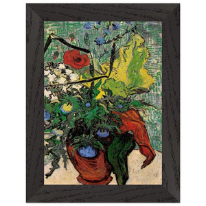 Vincent van Gogh Wild Flowers and Thistles in a Vase Framed Art Print