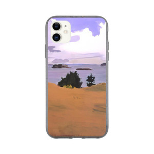 Fairfield Porter  PENOBSCOT BAY WITH YELLOW FIELD 1968 Bio case