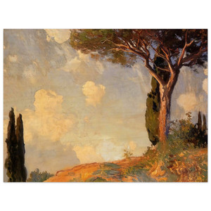 John Singer Sargent  A Landscape Study at San Vigilio Lake of Garda Wood Print