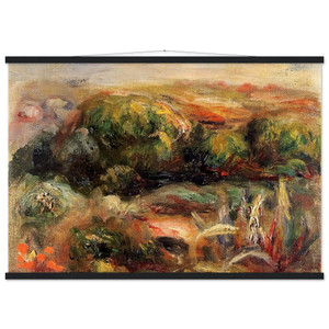 Pierre-Auguste Renoir Landscape Near Cagnes Matte Paper Poster with Hanger
