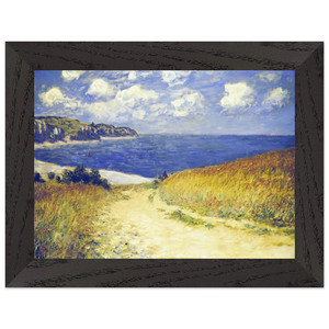 claude monet  Alley near Pourville Premium Wooden Framed Art Print / Poster