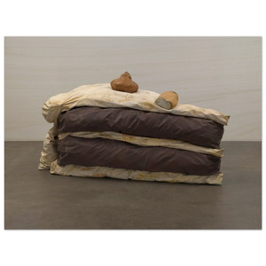 Claes Oldenburg  FLOOR CAKE 1962 Wood Print
