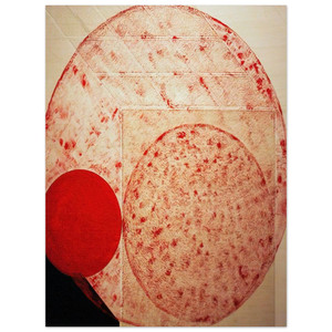 Lygia Pape  Painting Red  1987 Wood Print