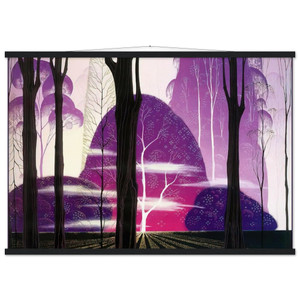 Eyvind Earle  Purple Dawn Museum-Quality Matte Paper Poster with Hanger