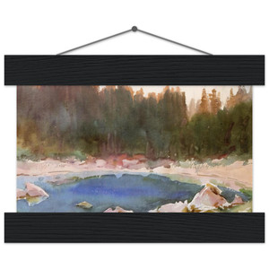 John Singer Sargent Lake in the Tyrol Museum Matte Poster with Hanger
