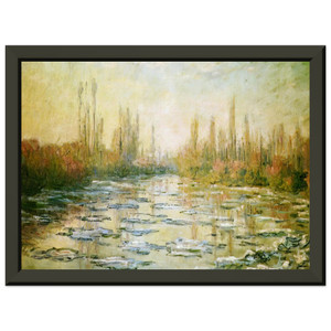 claude monet  The Ice Floes Premium Metal Framed Art Print / Poster