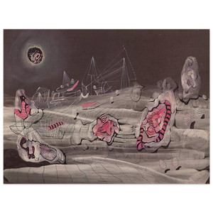 Roberto Matta  DARK LIGHT 1940 Wood Print