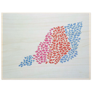 Robert Goodnough  Confetti Pattern Portfolio 2  1973 Wood Print