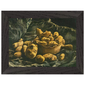 Van Gogh Earthen Bowl Potatoes Premium Wooden Framed Art Print / Poster