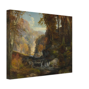 Thomas Moran  A Scene on the Tohickon Creek Autumn Canvas