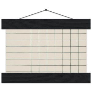 Ellsworth Kelly Grid Lines Line Form Color Matte Paper Poster with Hanger