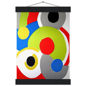 Sonia Delaunay  COMPOSITION 1 N2 Museum-Quality Matte Paper Poster with Hanger