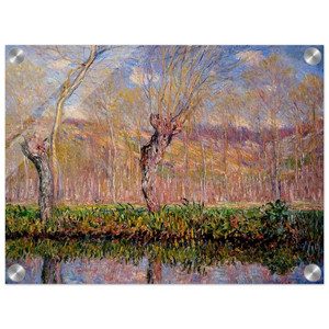 claude monet  The Banks of the River Epte in Springtime Acrylic Print