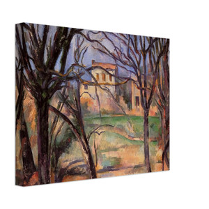 Paul Cezanne  Trees and houses Canvas