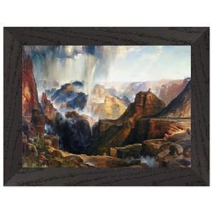 Thomas Moran  The Chasm of the Colorado Premium Wooden Framed Art Print / Poster