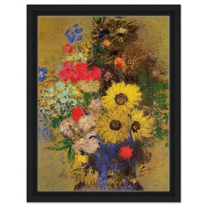 Odilon Redon  VASE OF FLOWERS 12 Framed Canvas